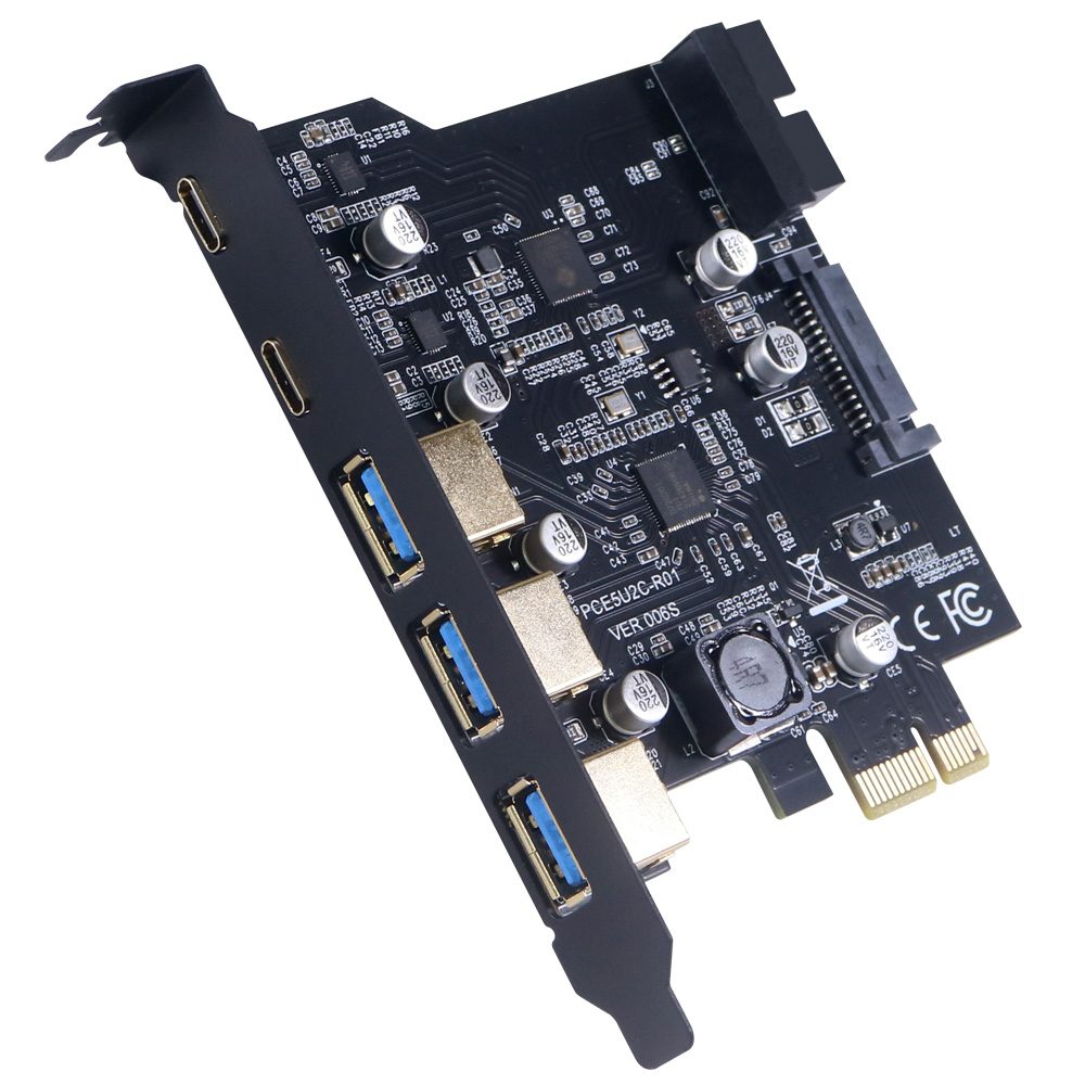 伽利略 PCI-E USB 3.0 3+2C+2前置 7埠卡