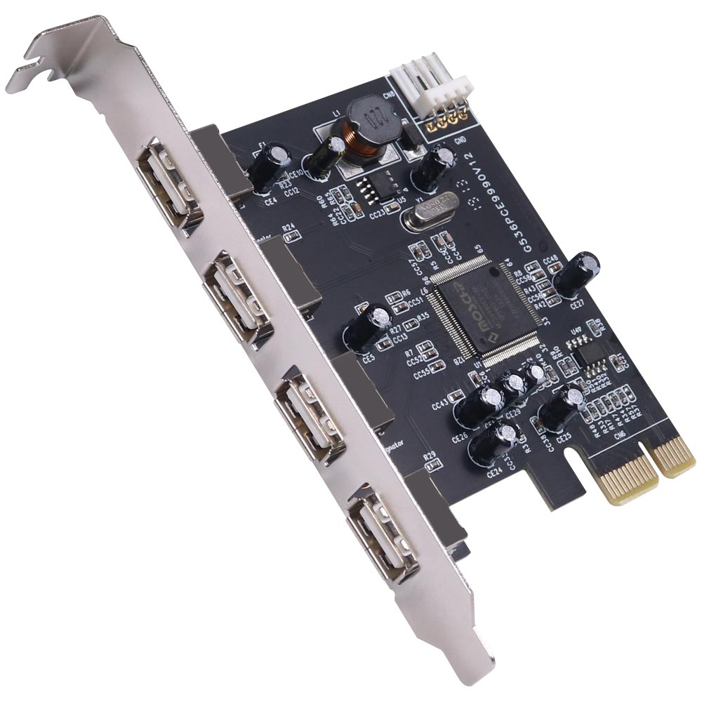 伽利略 PCI-E USB 2.0 4埠 擴充卡