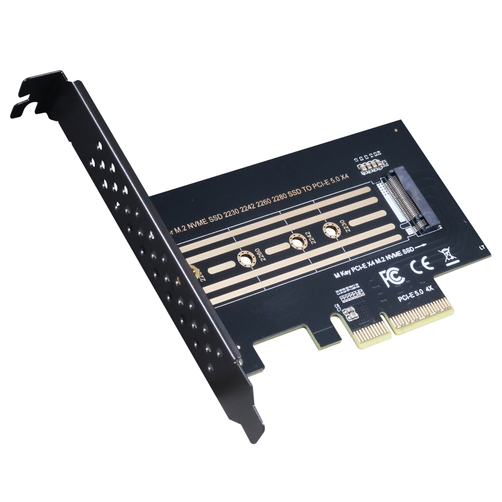 伽利略 PCI-E 5.0x4 M.2(NVMe) 1埠 SSD轉接卡