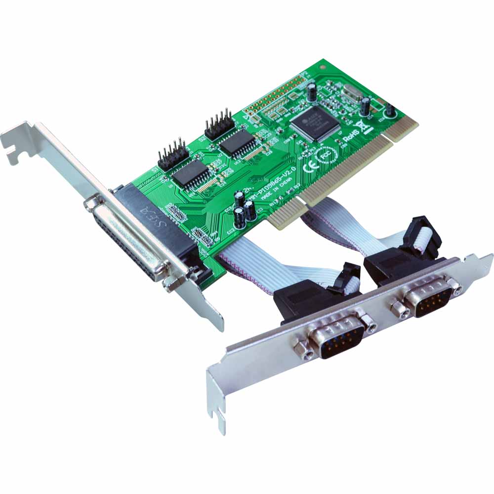 伽利略 PCI 2埠 RS232 + 1埠 Parallel 擴充卡