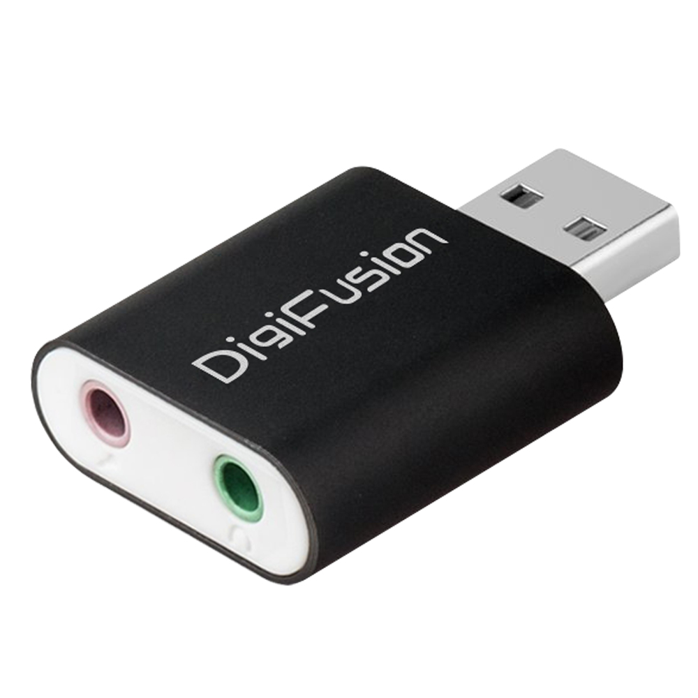 伽利略 USB2.0 鋁殼音效卡(黑色)