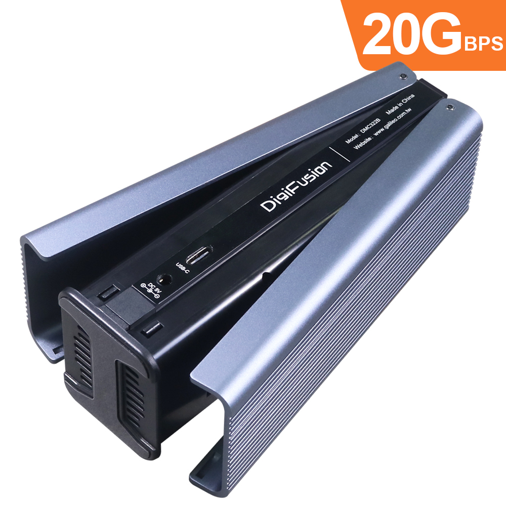伽利略 雙M.2(NVMe) SSD to USB3.2 Gen2x2 拷貝機