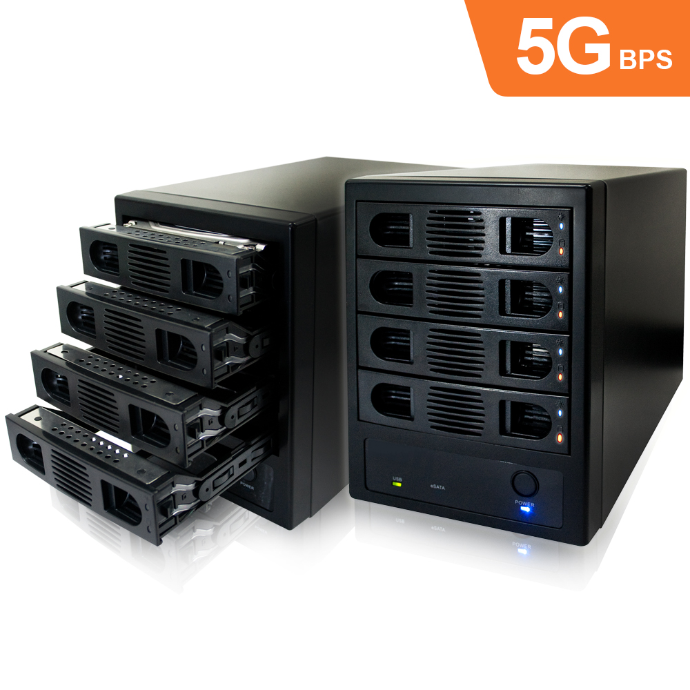 伽利略 USB3.0 + eSATA 4層抽取式硬碟外接盒