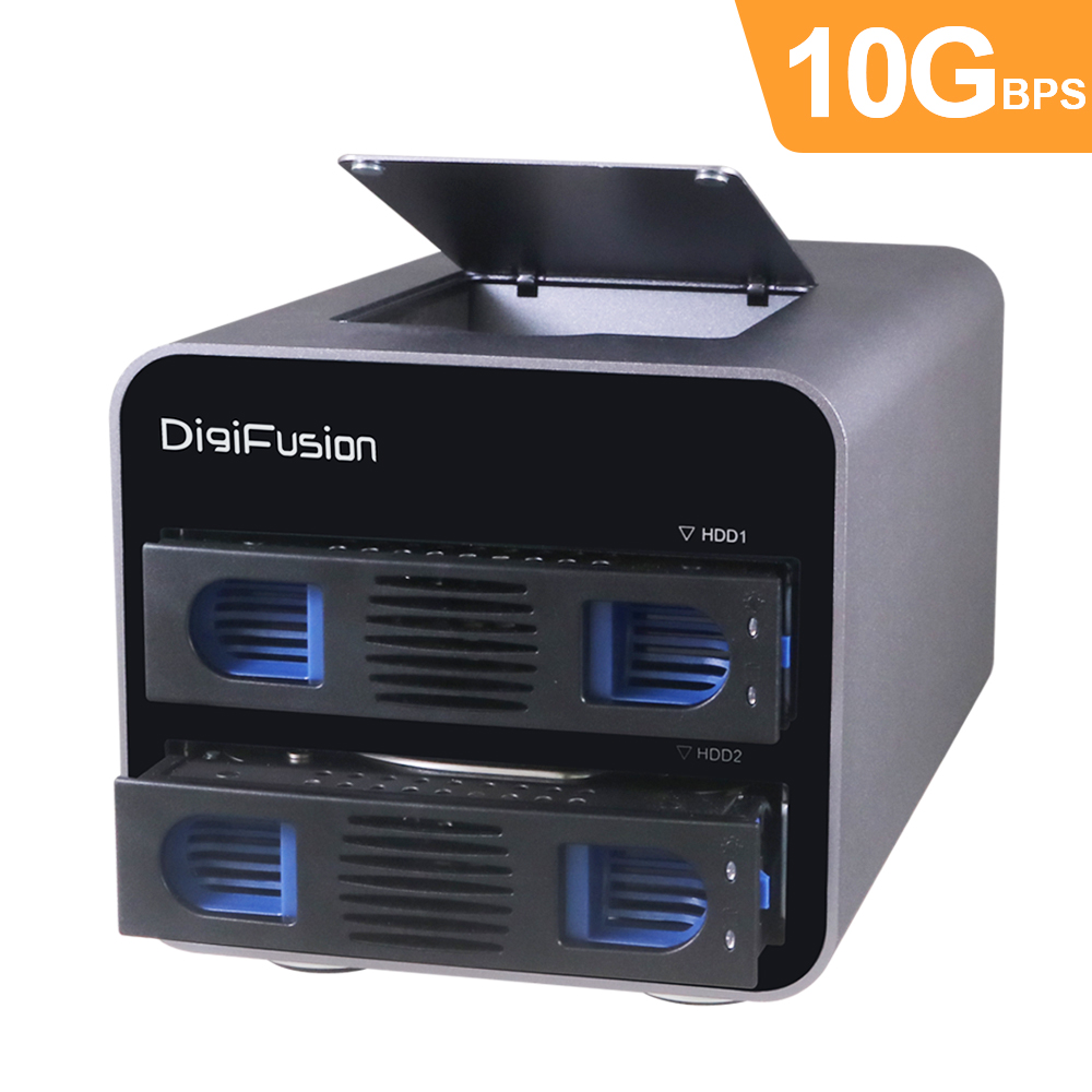 伽利略 USB3.2 10Gbps 4槽混合(NVMe+SATA硬碟) 陣列外接盒