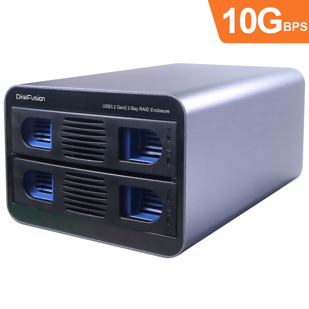 伽利略 USB3.2 Gen2 2層RAID 迷你抽取式鋁合金外接盒