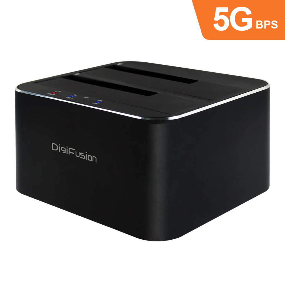 伽利略 USB3.1 Gen1 2.5/3.5”雙SATA 鋁合金硬碟拷貝機