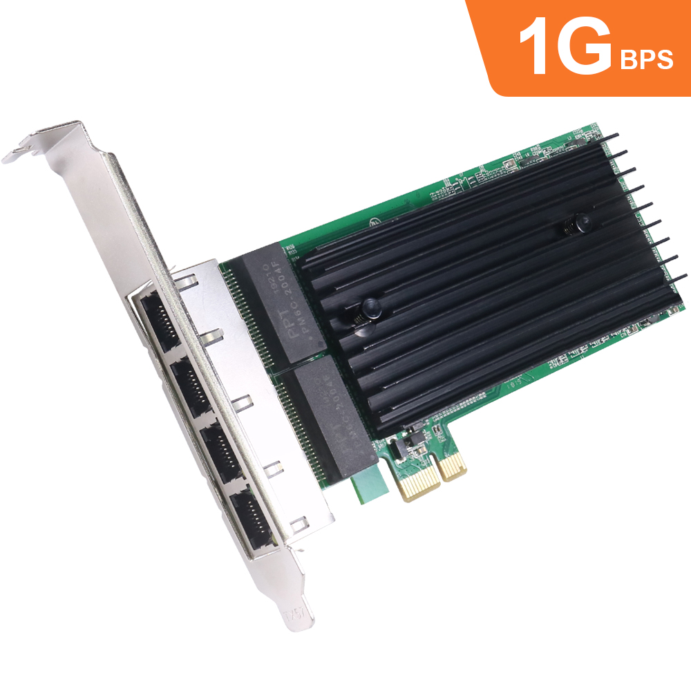 伽利略 PCI-E Giga Lan 4埠 網路卡