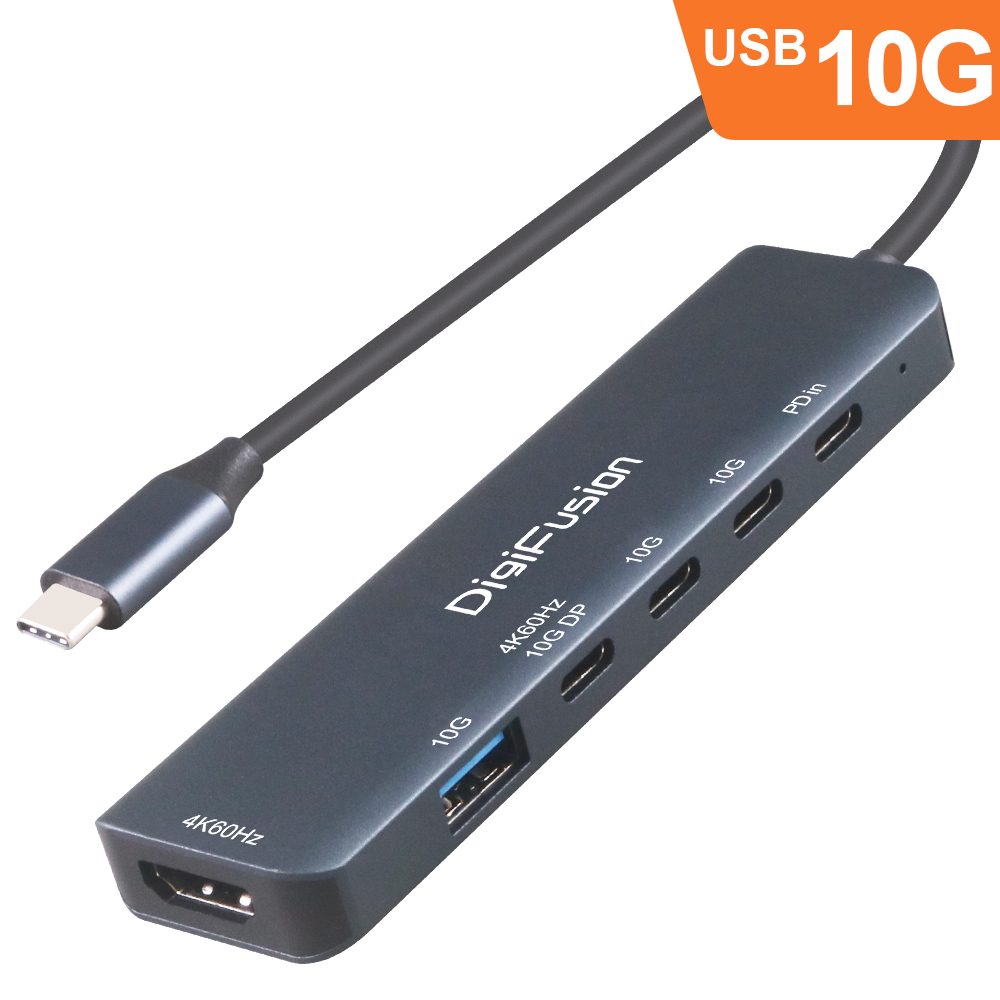 伽利略 USB-C 6in1 雙顯示輸出多功能集線器