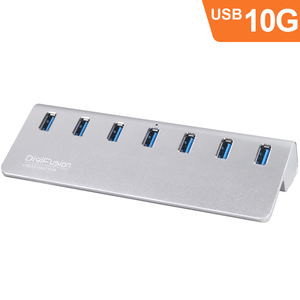 伽利略 USB3.2 Gen2 7埠 Hub 鋁合金