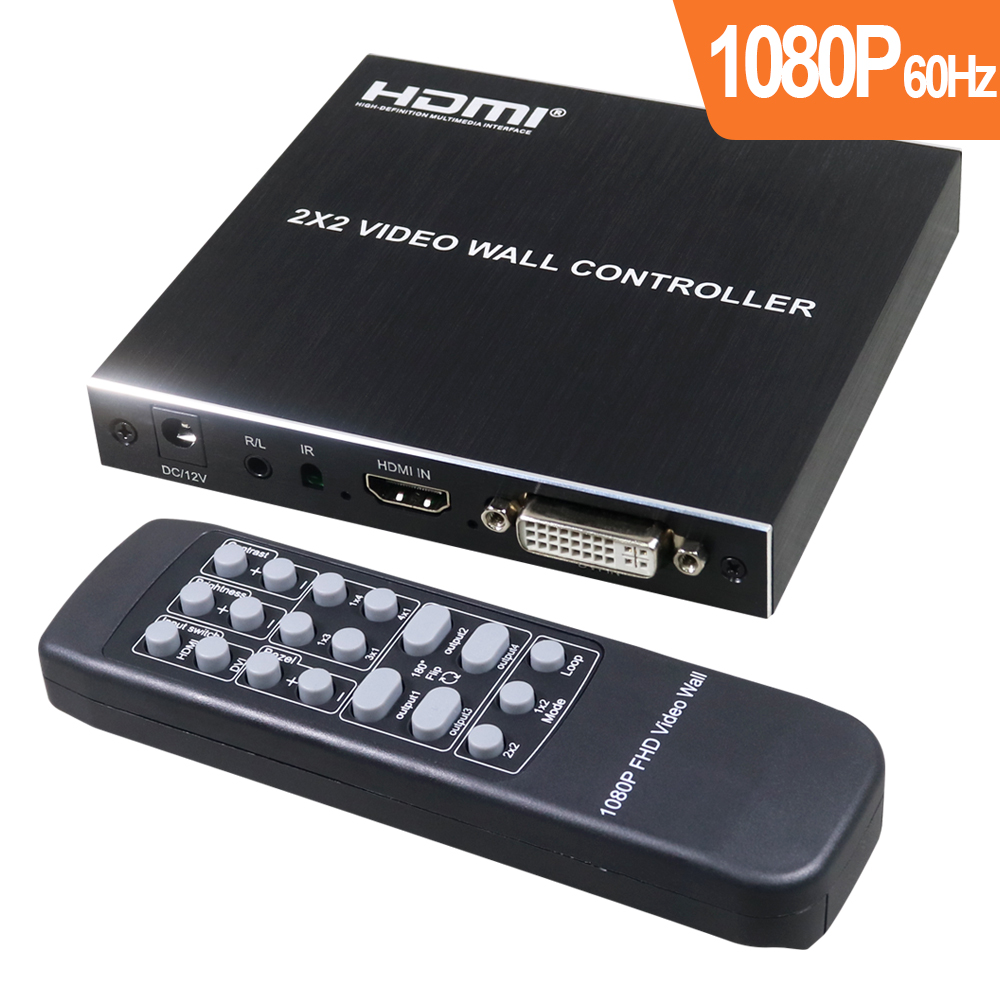 伽利略 HDMI+DVI 2x2 電視牆拼接器