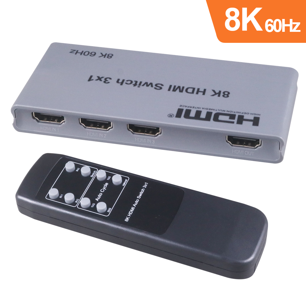 伽利略 HDMI 8K@60Hz 影音切換器 3進1出